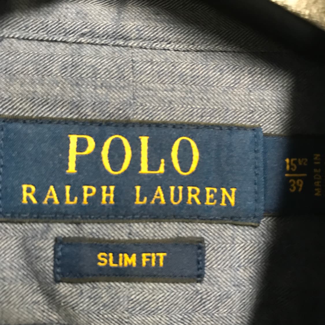 폴로 랄프로렌 솔리드 셔츠 블루 39 상품이미지5