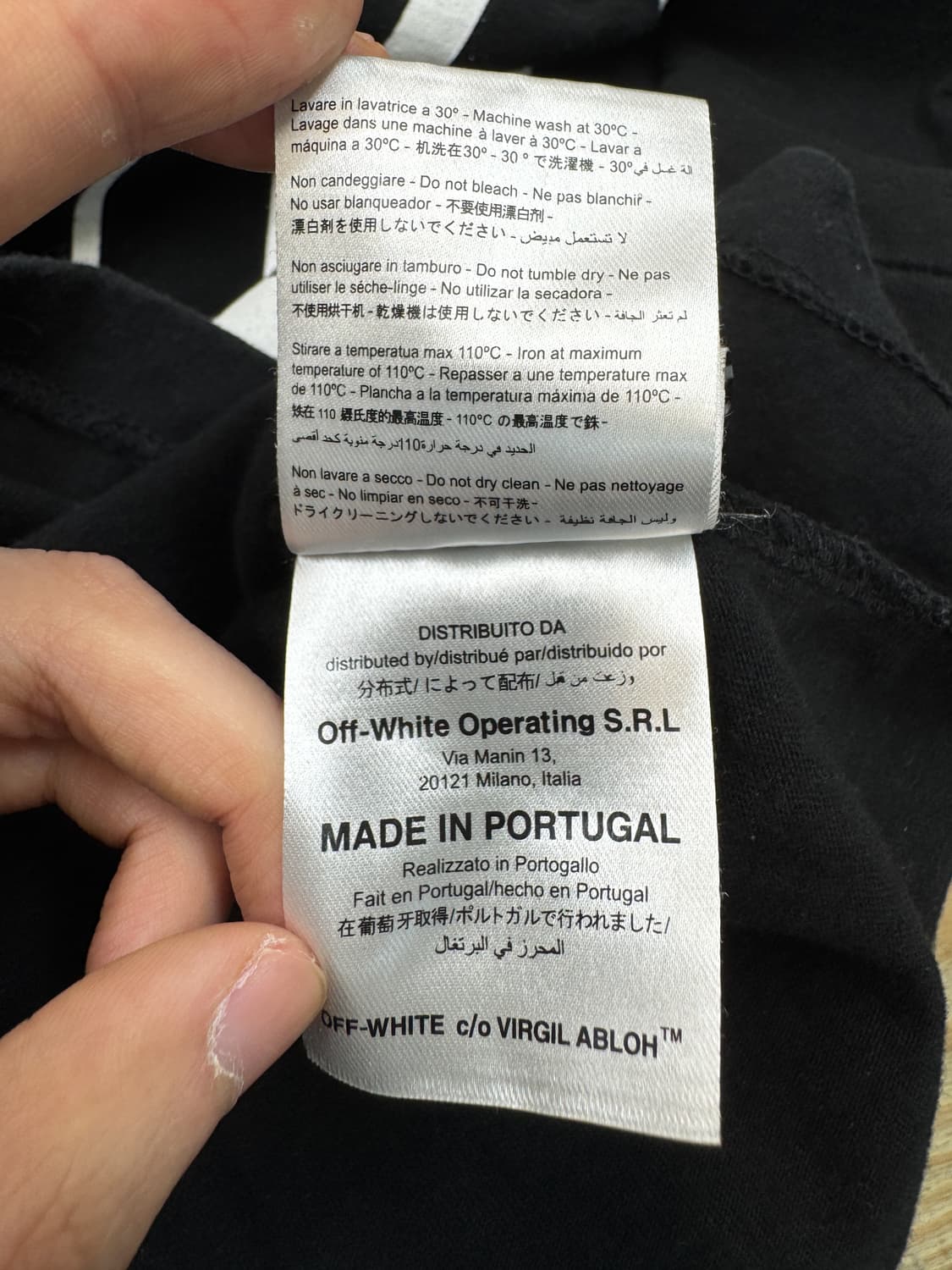 오프화이트 X 브이론 16S/S 버질 아블로 티셔츠 상품이미지9