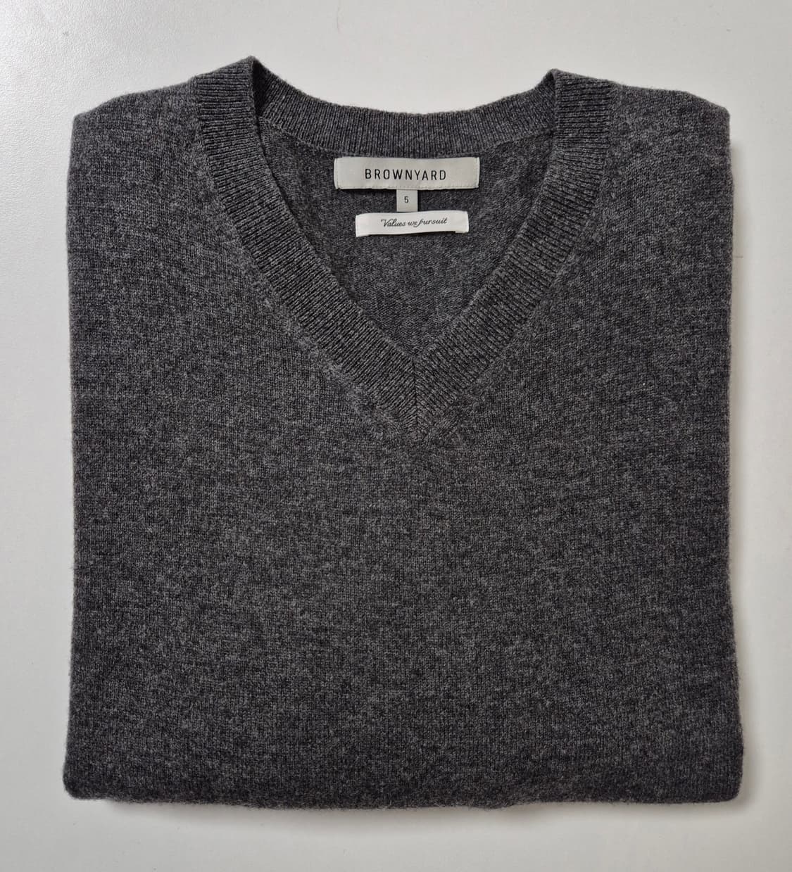브라운야드 / 엑스트라 슈퍼 파인 브이넥 니트 / 5 상품이미지6