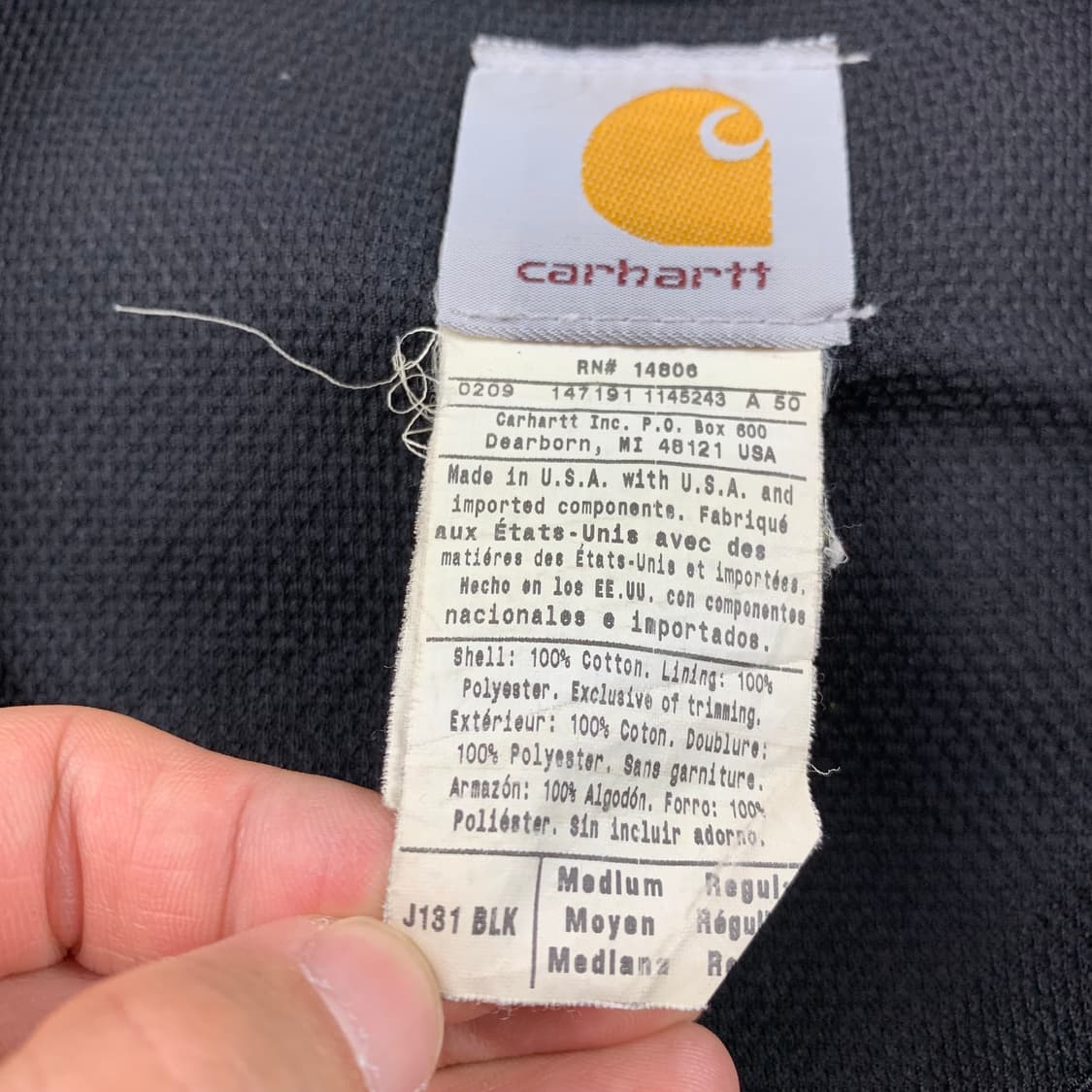 00‘s 칼하트 J131 made in USA 액티브 워크자켓 상품이미지8