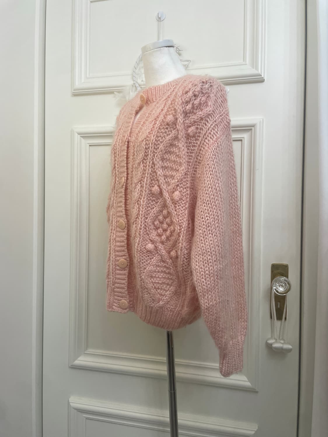 coral cute mori sweater cardigan 상품이미지2