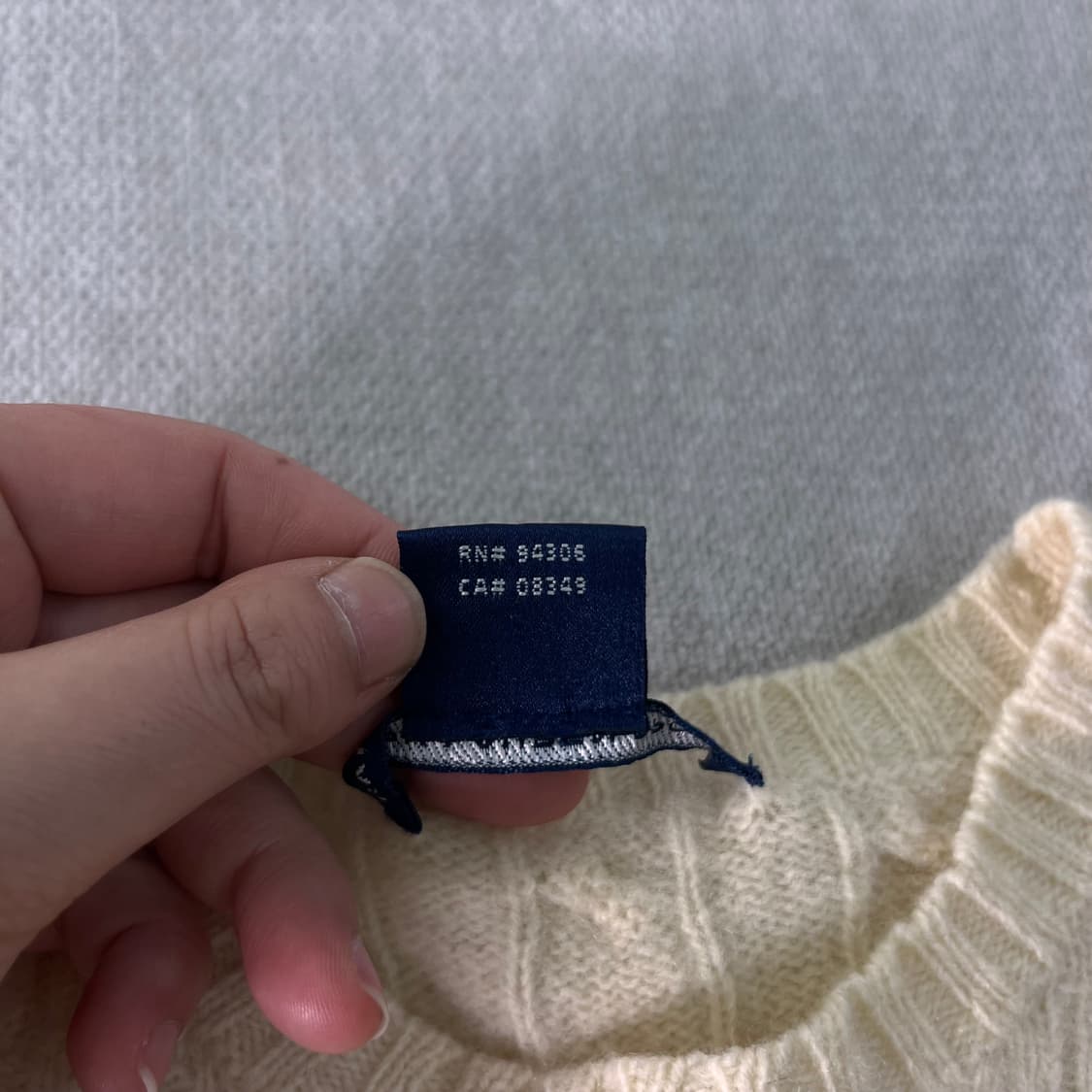 W 90 폴로랄프로렌 램스울 꽈배기 니트 상품이미지6