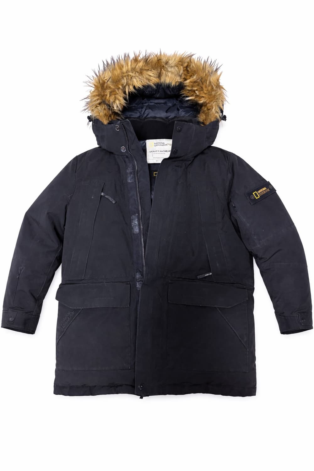 내셔널지오그래픽 유틸리티 패딩 블랙 상품이미지1