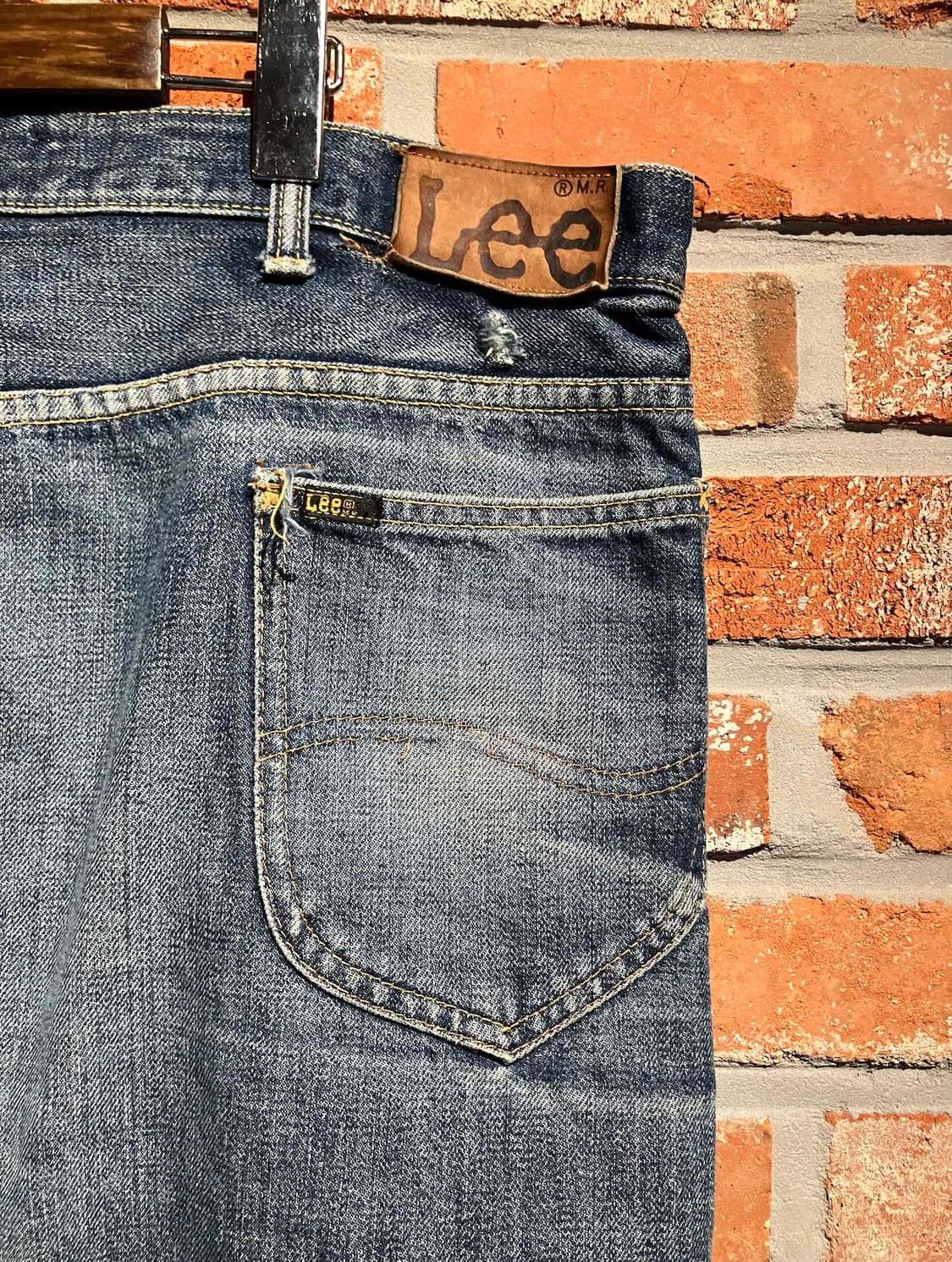 70s USA 빈티지 LEE 리 라이더스 데님 팬츠 상품이미지7