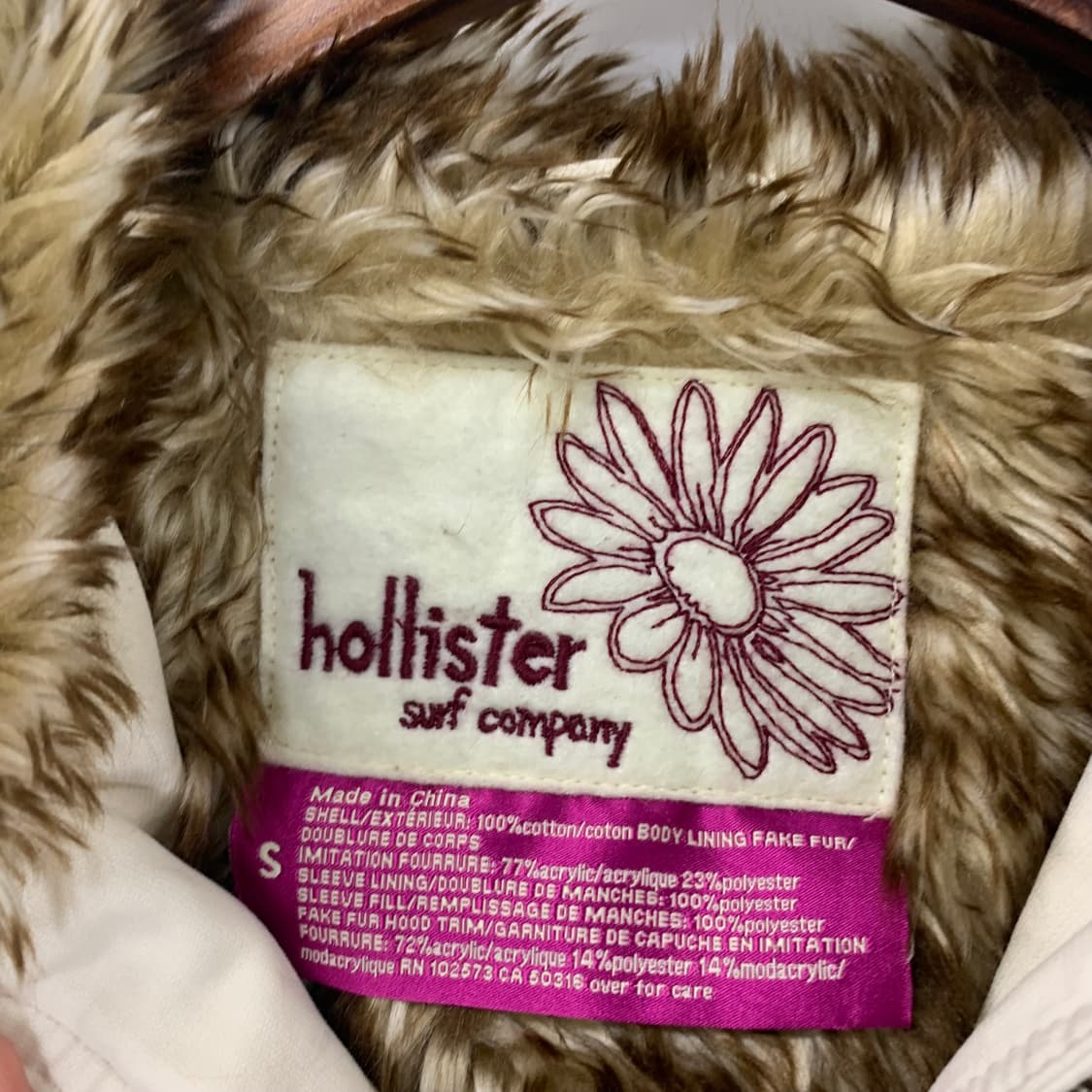 홀리스터 y2k 와투케 화이트 퍼 후드 자켓 상품이미지7