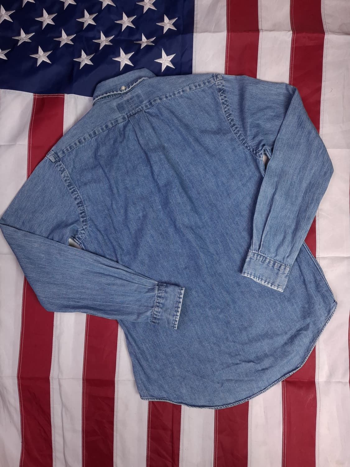 오리지날 랄프로렌폴로 멀티포니 커스텀핏 데님 셔츠 상품이미지6