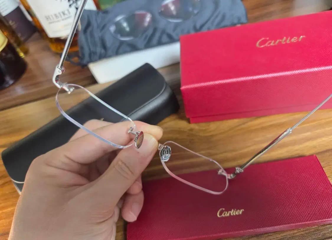 까르띠에 무테 안경 + 변색 렌즈 CT0393 상품이미지3