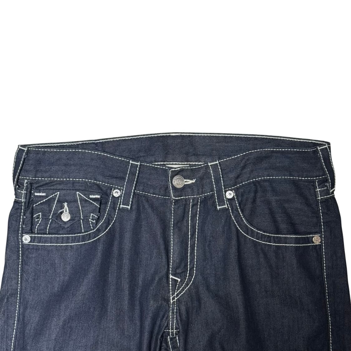 트루릴리전 월드투어 빅로고 스티치 플레어 스트레이트 데님 팬츠 상품이미지6