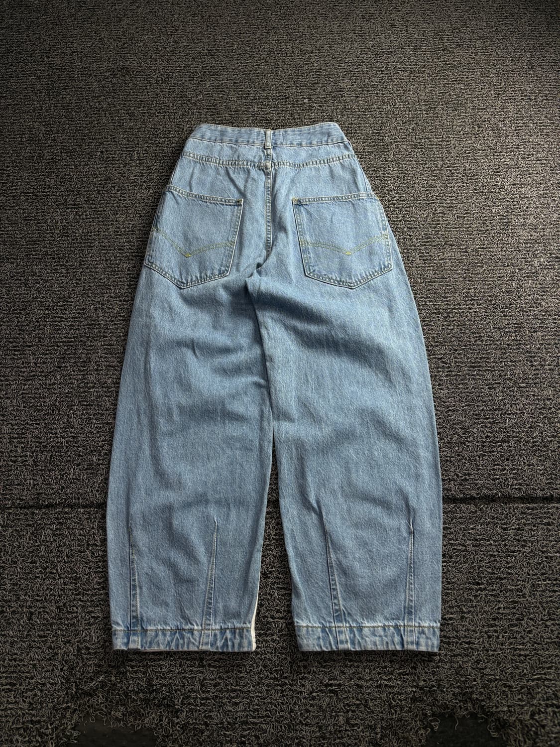 빈티지 데님 스웻 믹스업 와이드 팬츠 4048 상품이미지5