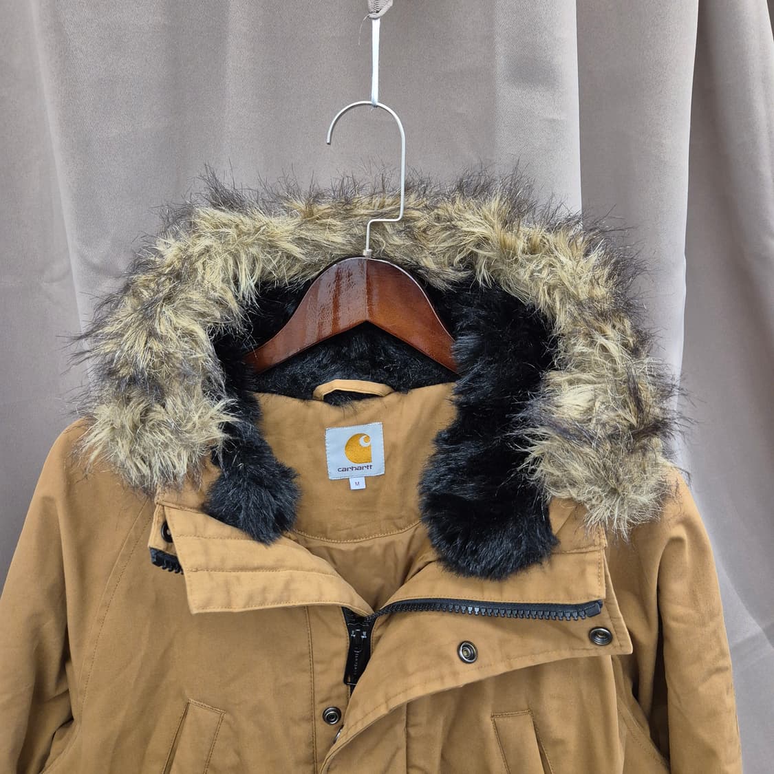 칼하트 트래퍼 파카 된장색 M 상품이미지2