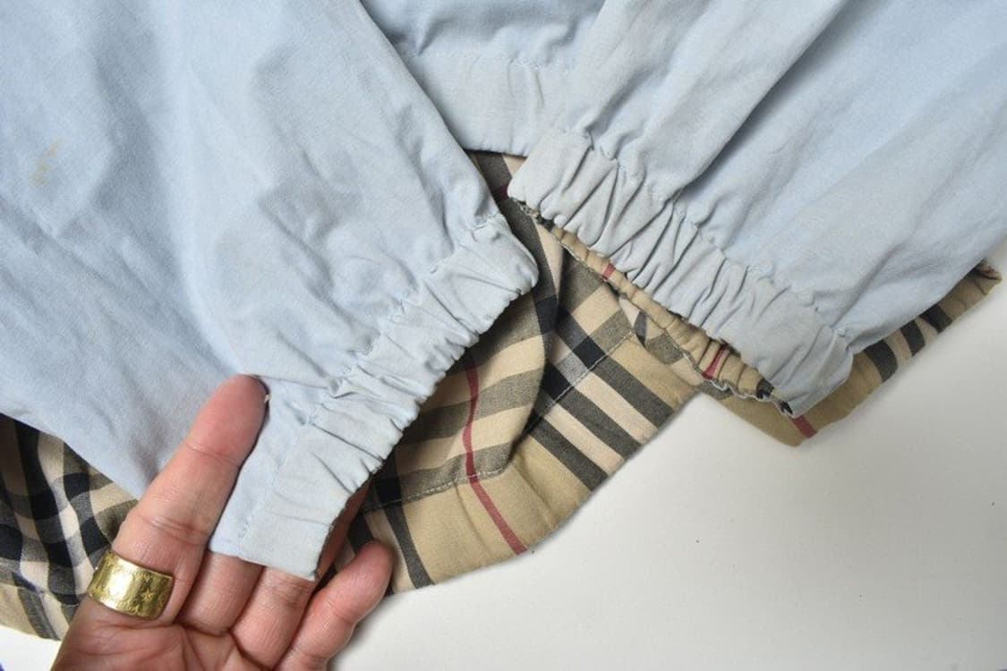 버버리 양면 노바체크 블루종 코튼 집업 자켓 L001 상품이미지6