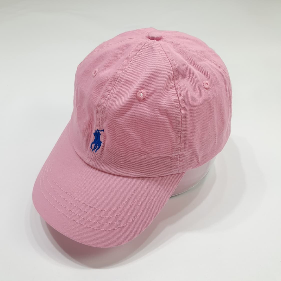 폴로 랄프로렌 핑크 로얄블루 자수 볼캡 모자 상품이미지2