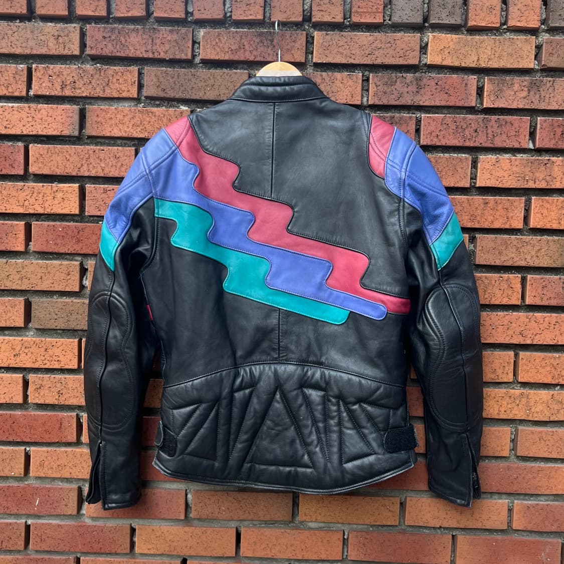 90s 빈티지 올드 가죽 레이싱 자켓 (95-100) 상품이미지4