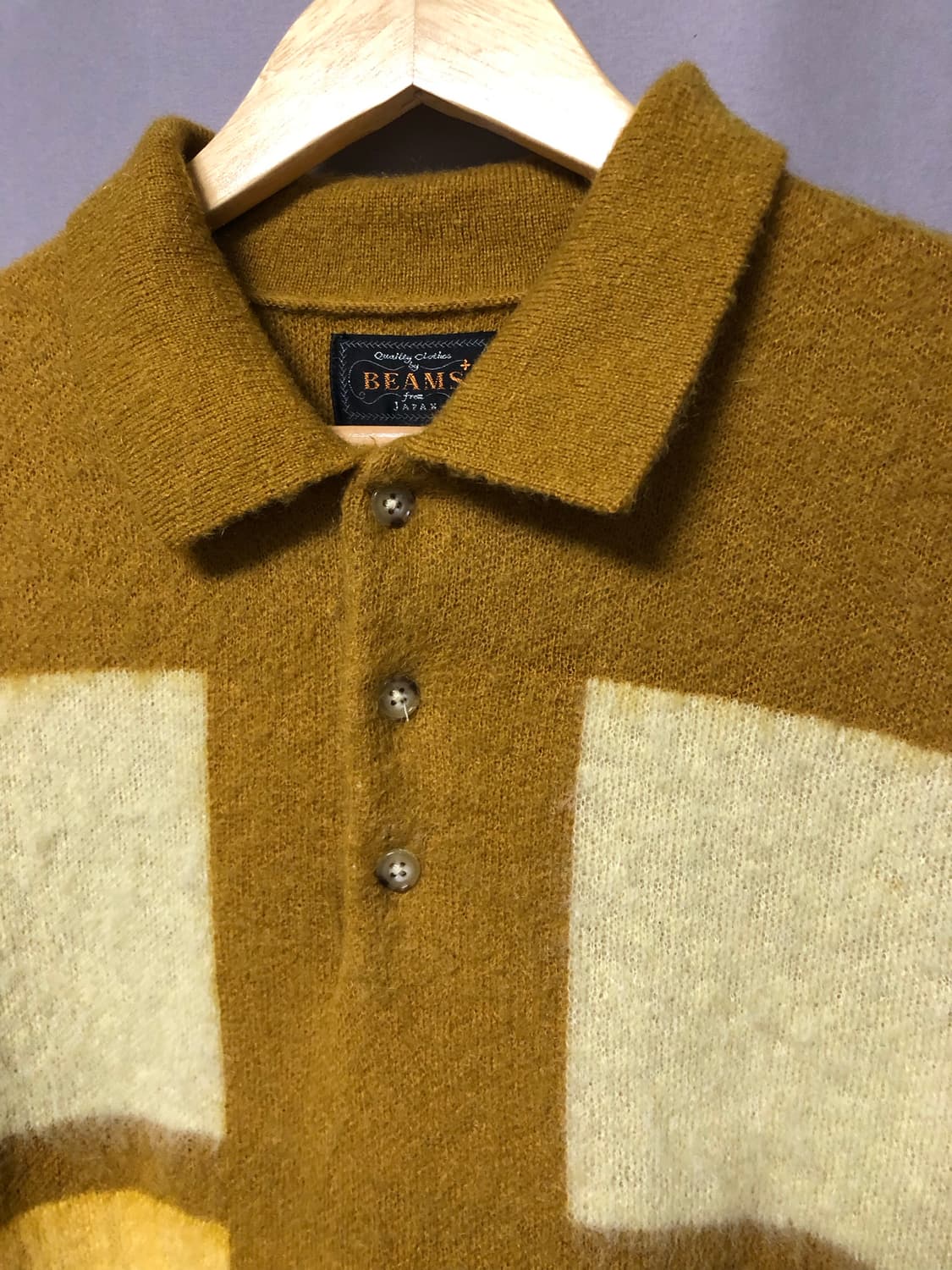 빔스 플러스 모헤어 니트 폴로셔츠 상품이미지4