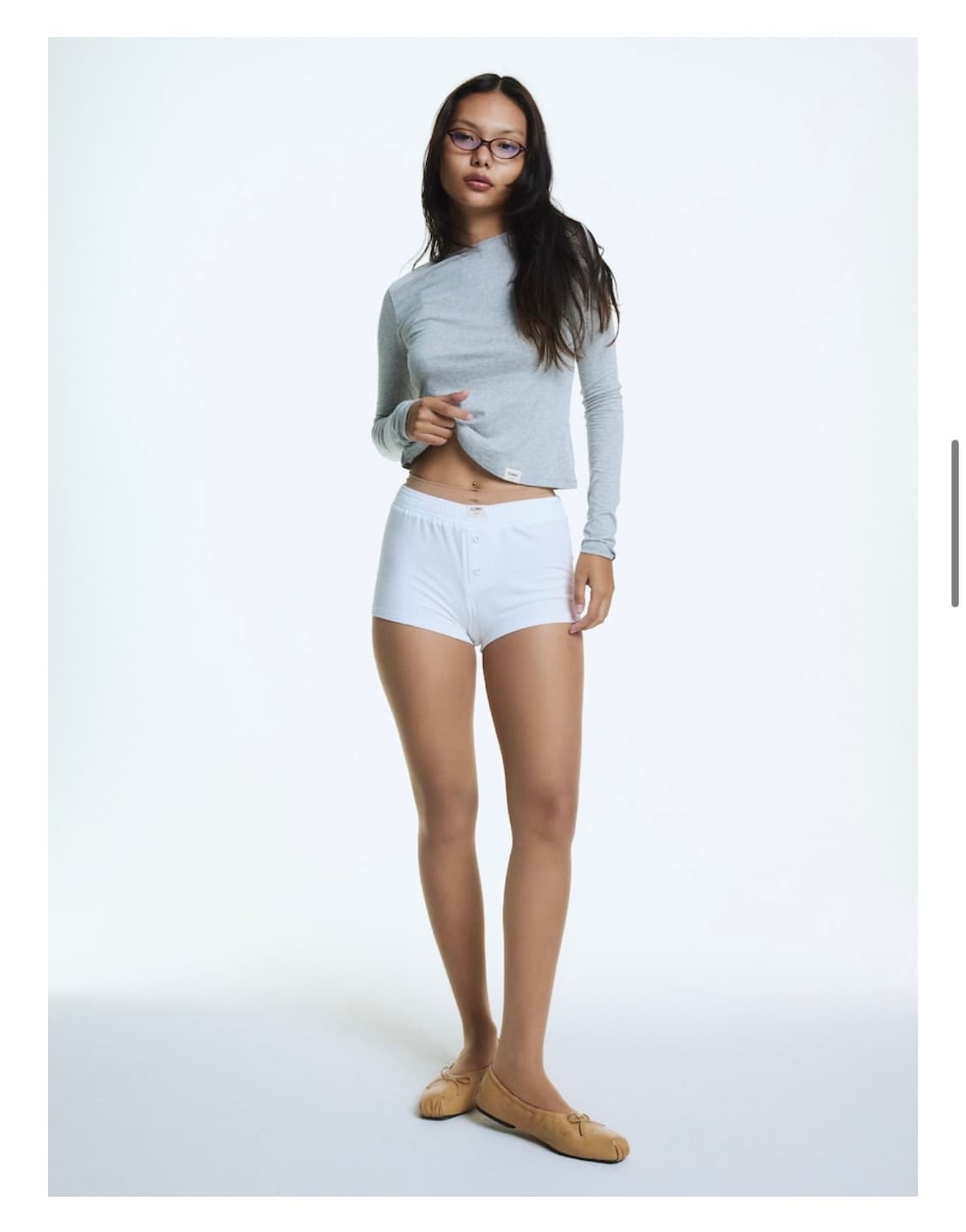 G MODAL BUTTON SHORTS 상품이미지4