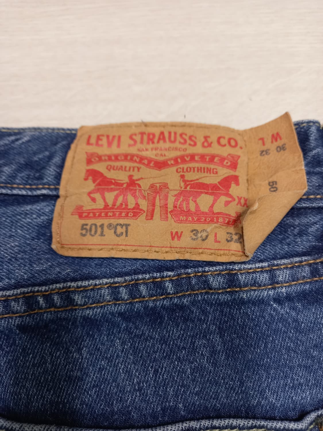 30 리바이스501CT 멕시코 워싱 스판 슬림일자진 30-188 상품이미지5