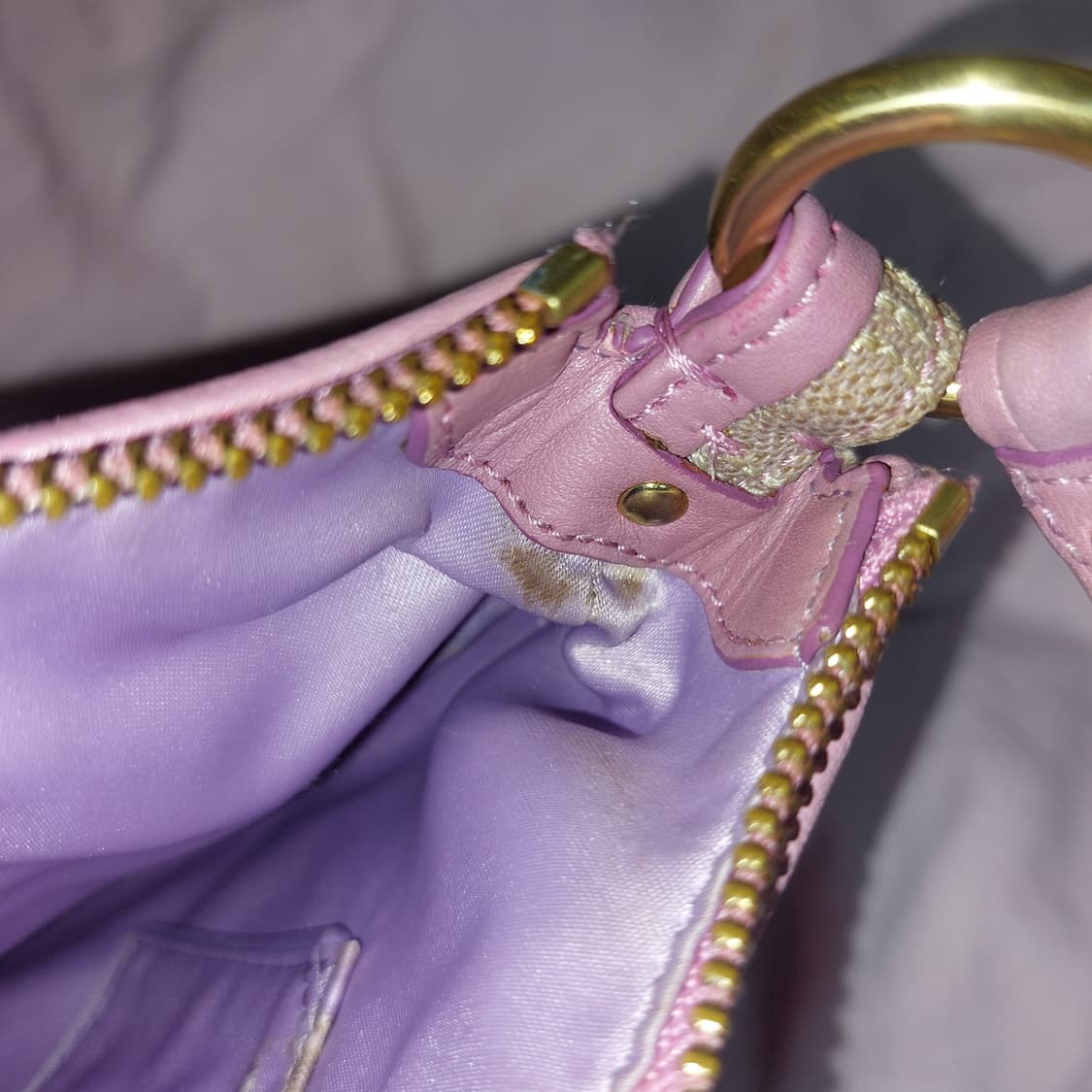 코치 빈티지 y2k 갸루 패치워크 핑크 숄더백 상품이미지4