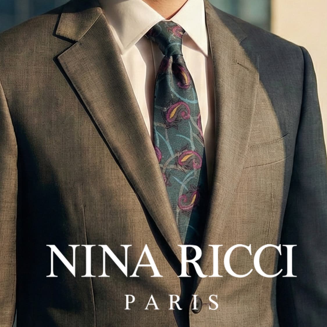 니나리치 실크 그린 페이즐리 패턴 넥타이 8.1cm A+등급 K1933
 상품이미지1