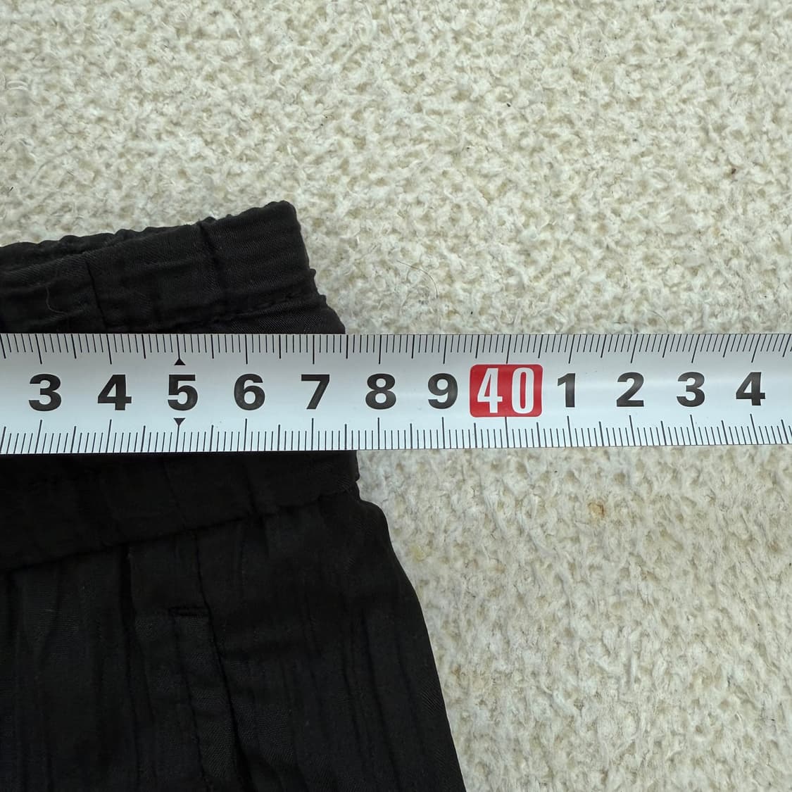 [US S] 자라 남성 백포켓 플리츠 밴딩 팬츠 바지 블랙 3704 상품이미지6