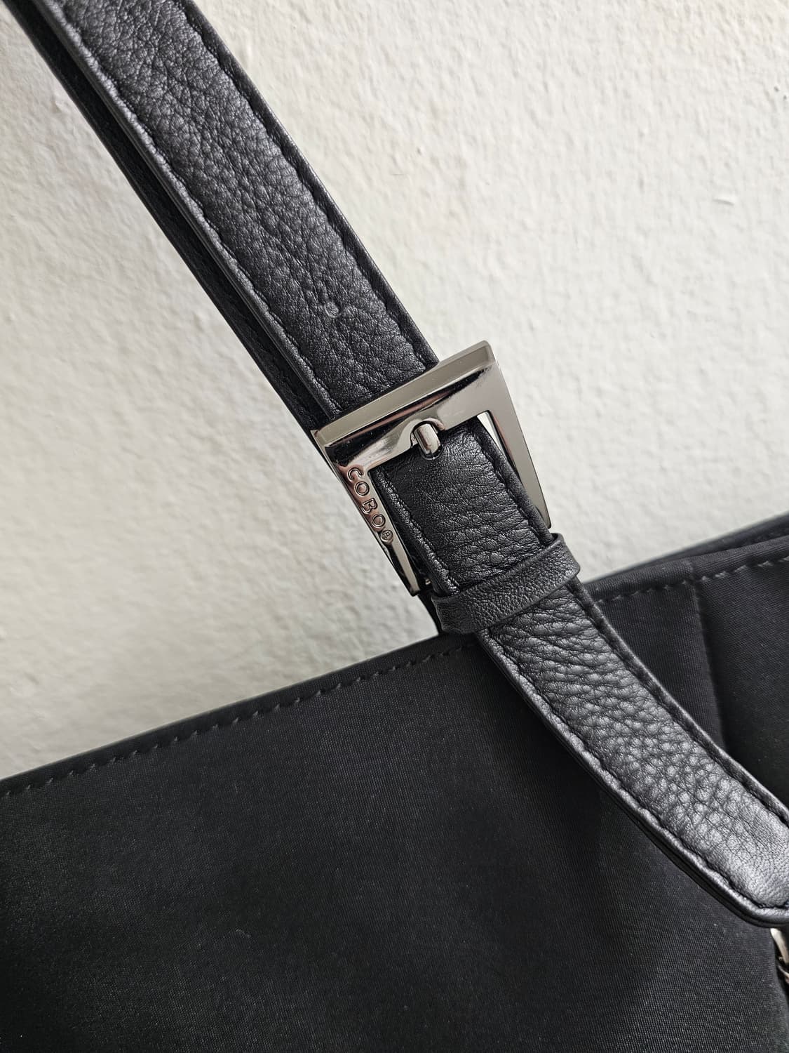 COBO 프라다원단 스퀘어 레더 숄더백 상품이미지2