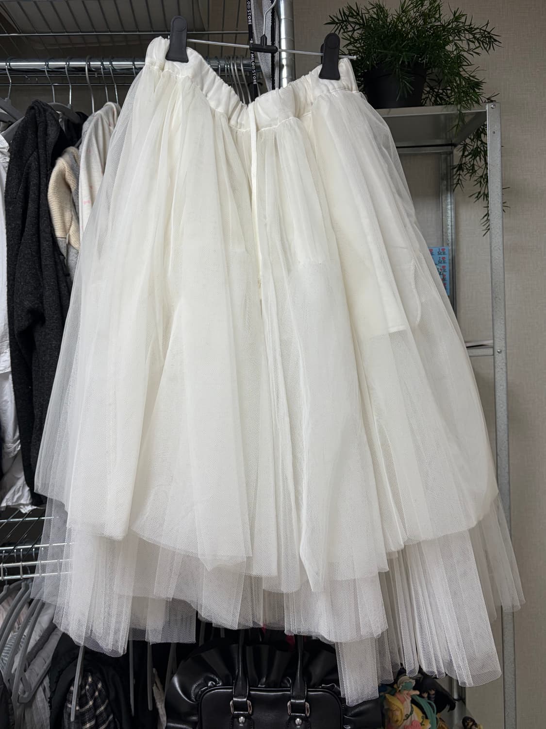 꼼데가르송 블랙 샤 스커트 화이트 상품이미지1