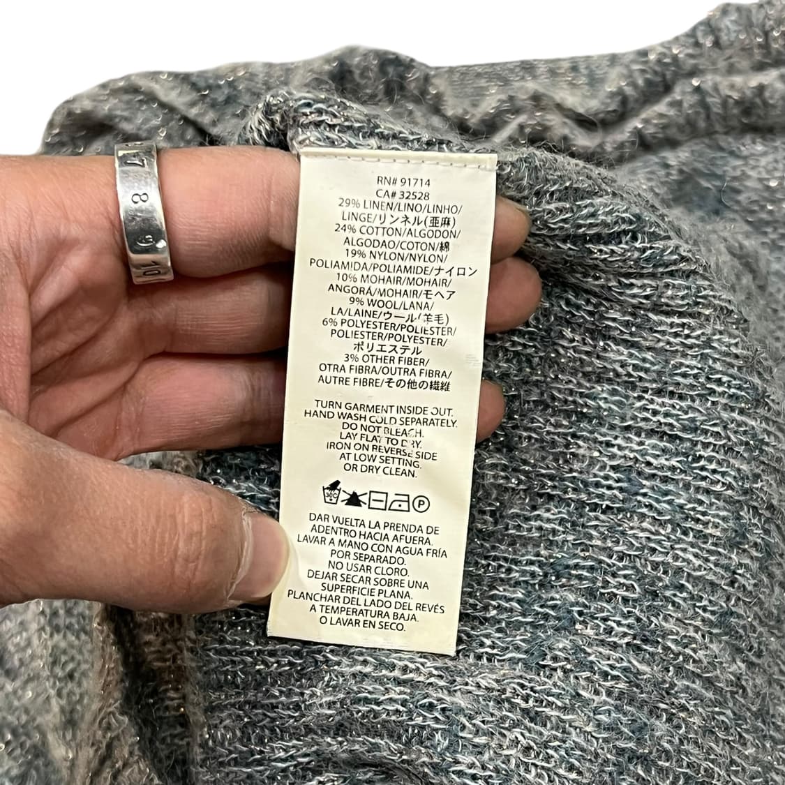  아르마니 익스체인지 프릴 니트 y14197 상품이미지7