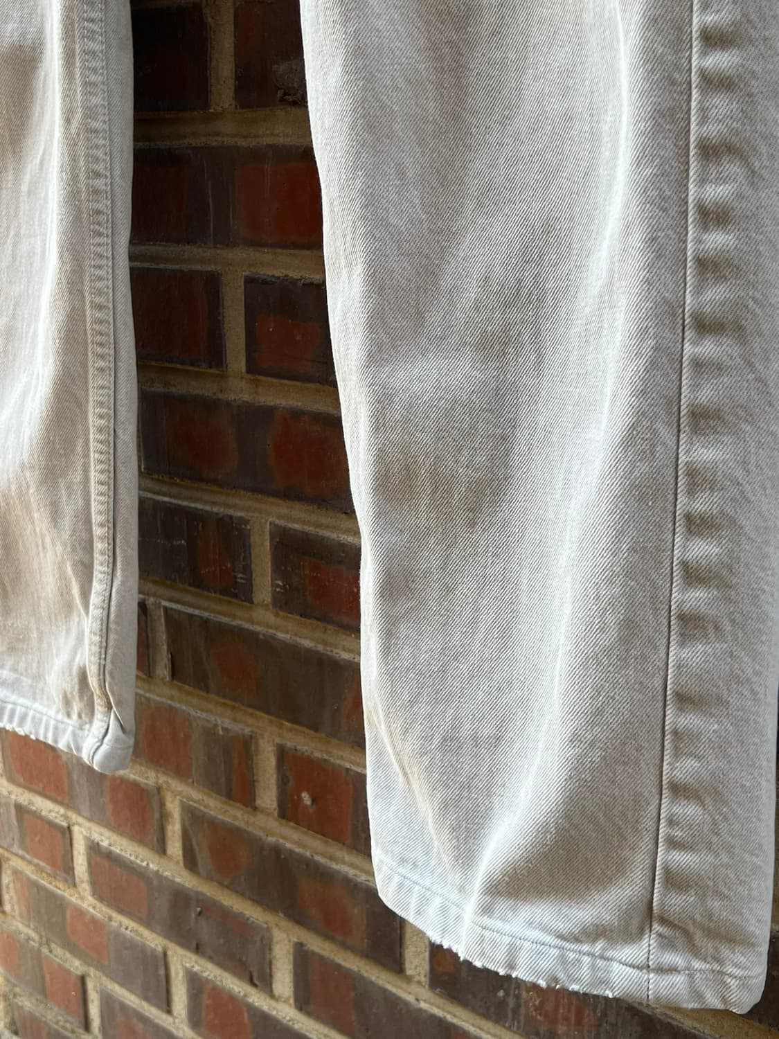 00's 리바이스 501 라이트 그레이 화이트 유럽생산 빈티지 데님 상품이미지5