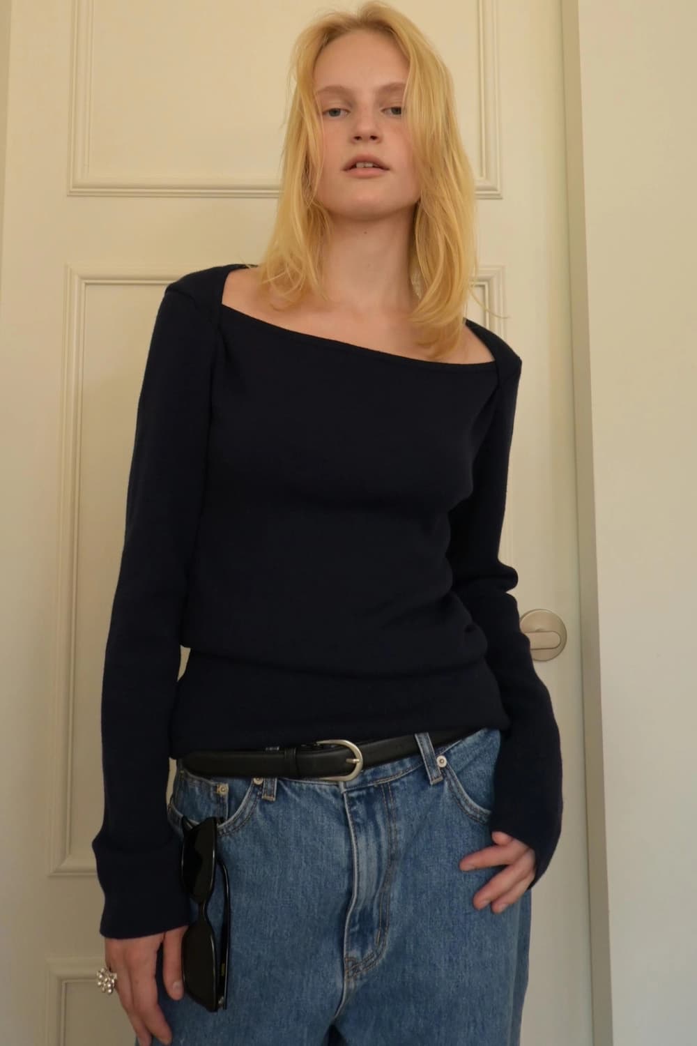 무아르무스Arrow Soft Knit [Navy]  상품이미지1