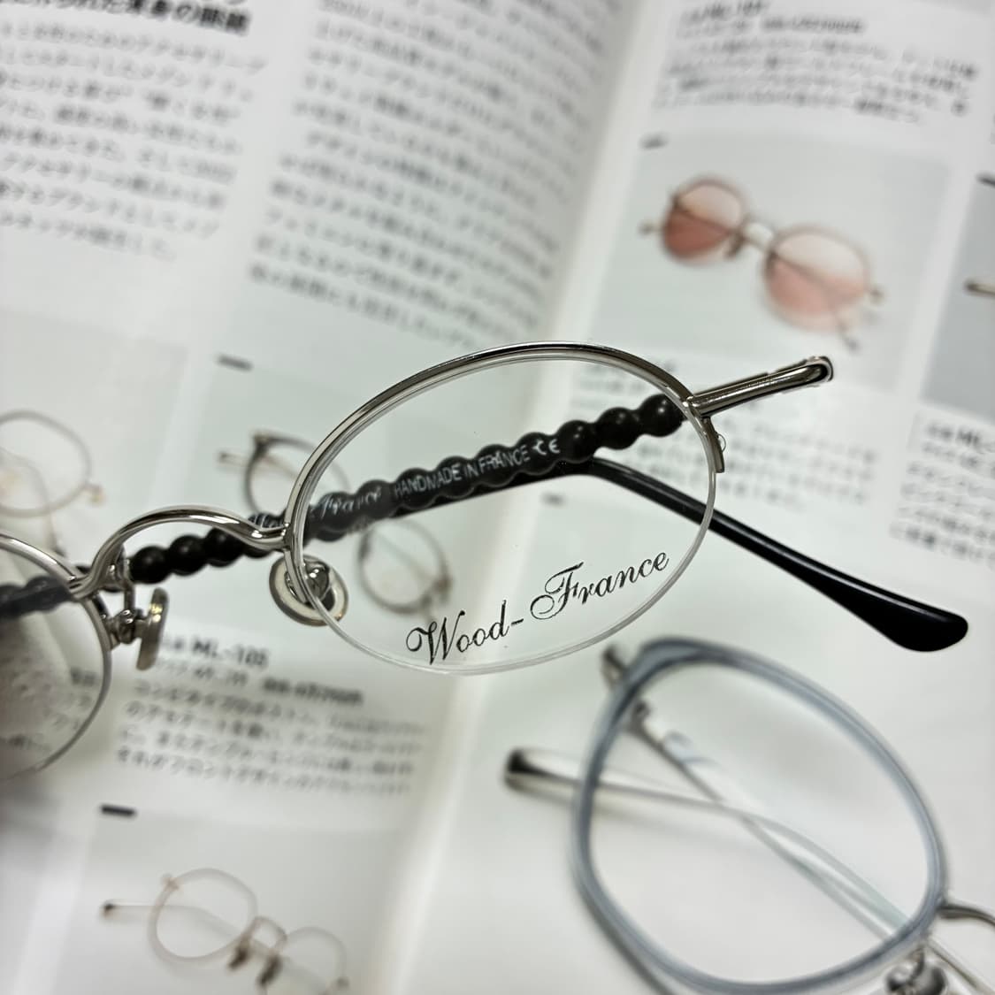 wood france 우드 프랑스 반무테 안경 상품이미지2
