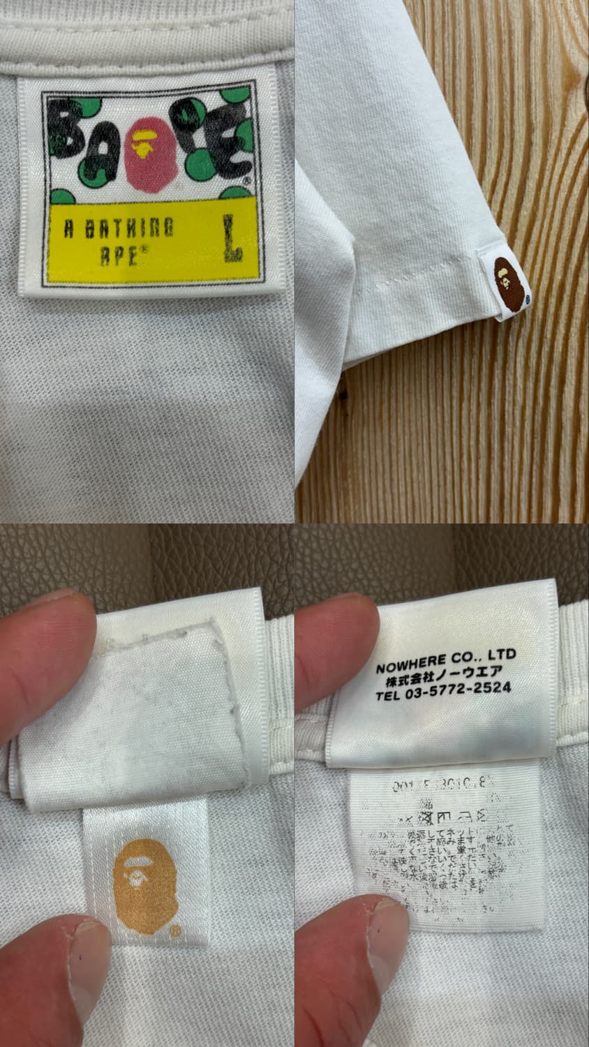 베이프 퍼스트 카모 컬리지 티셔츠 상품이미지10