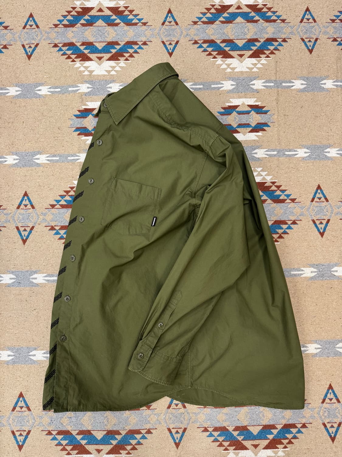 [M] 네이버후드 2FACE C 셔츠 카키  상품이미지6