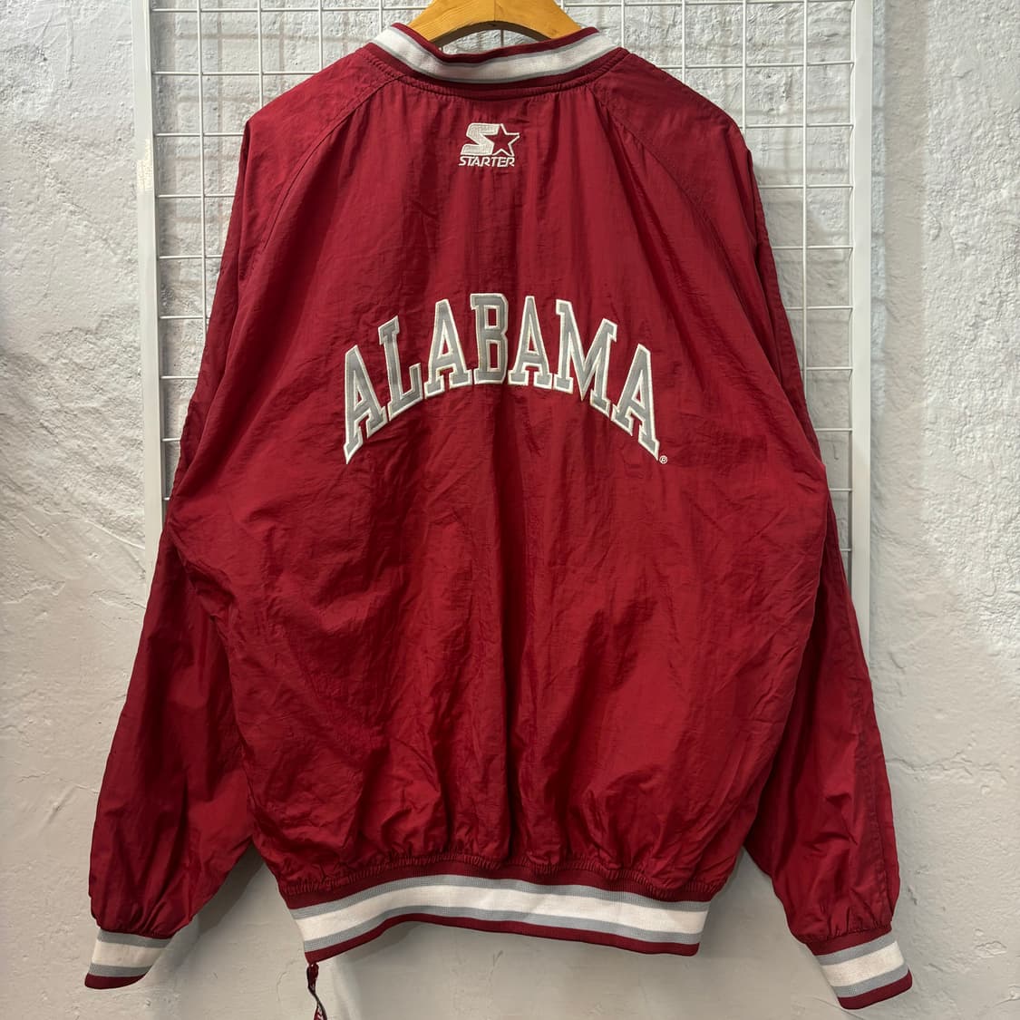 90s 스타터 올드스쿨 앨라배마 크림슨 타이드 웜업 자켓 XL 상품이미지2