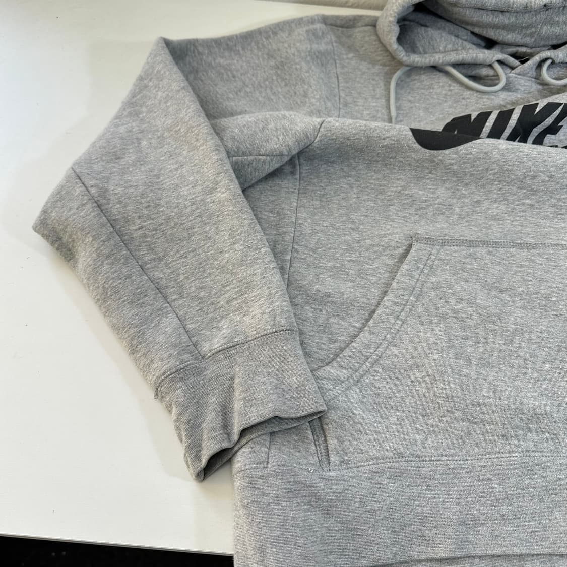 M 나이키SB 그레이 빅로고 코튼 후드티 상품이미지5