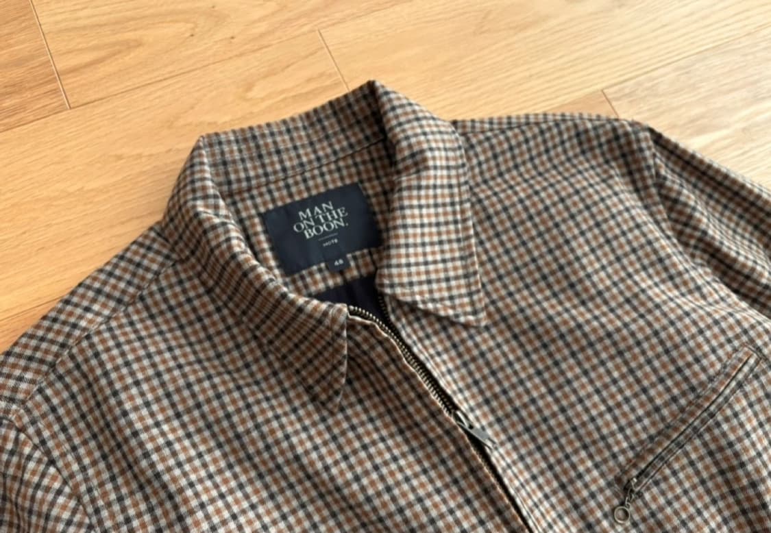 맨온더분 건클럽 체크 자켓 48사이즈 상품이미지2