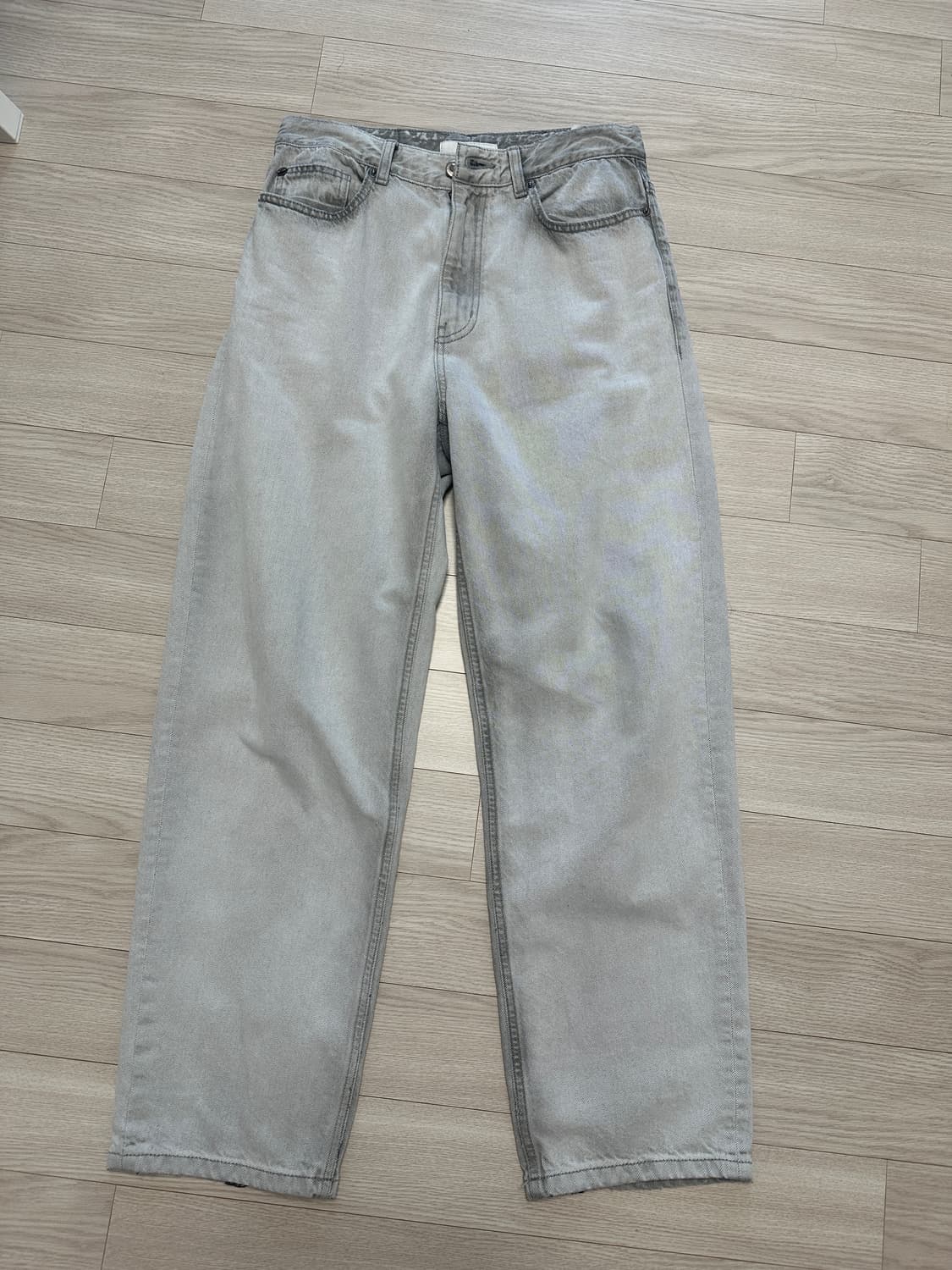 BEAKER 비이커 오리지널 세미와이드 그레이 데님 상품이미지1