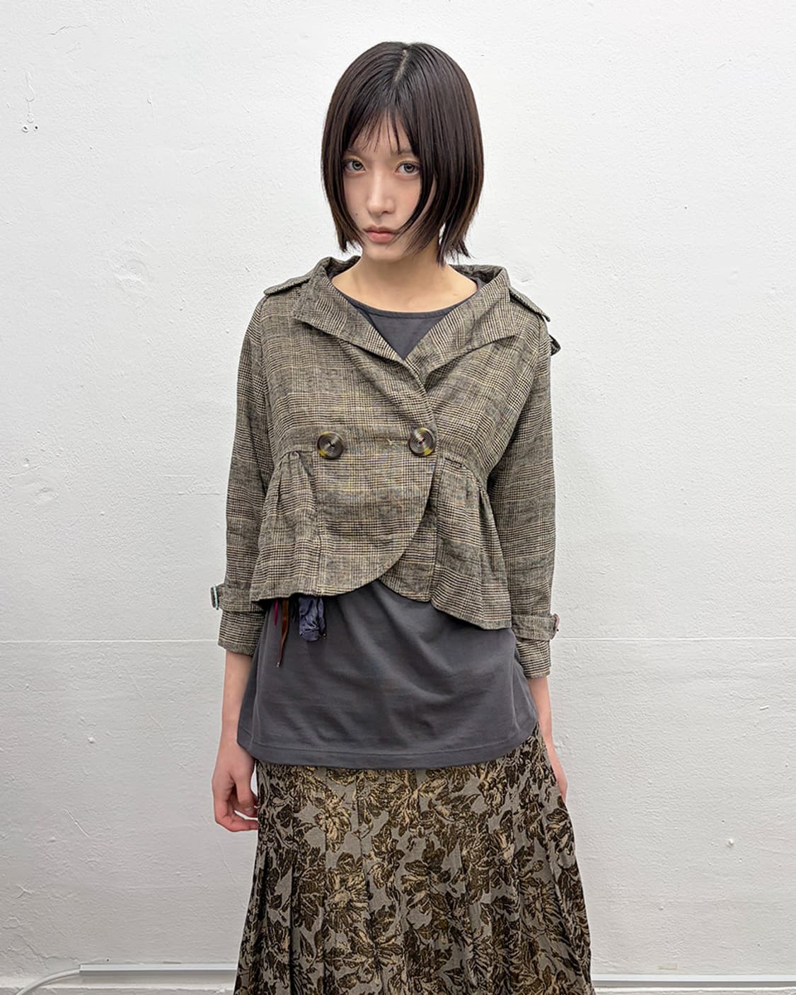 휴고 보스 오렌지 탭 빅 버튼 크롭 자켓 상품이미지4