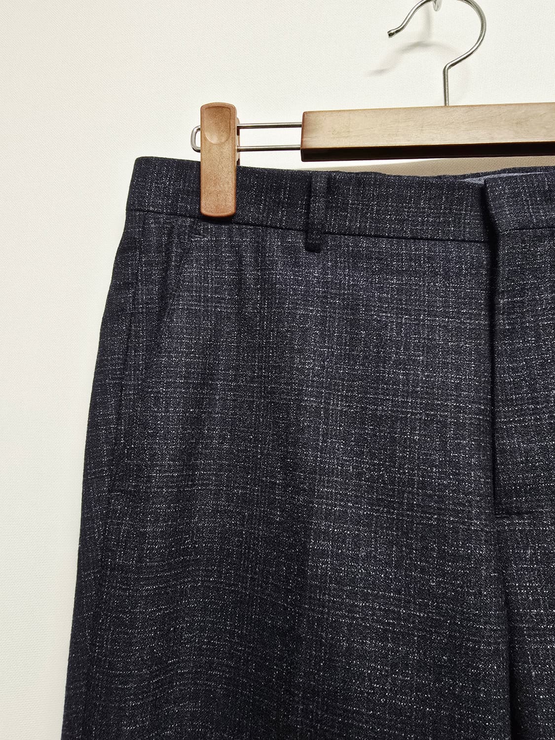 코오롱 브렌우드 슬림핏 네이비 체크 정장 세트 상품이미지5