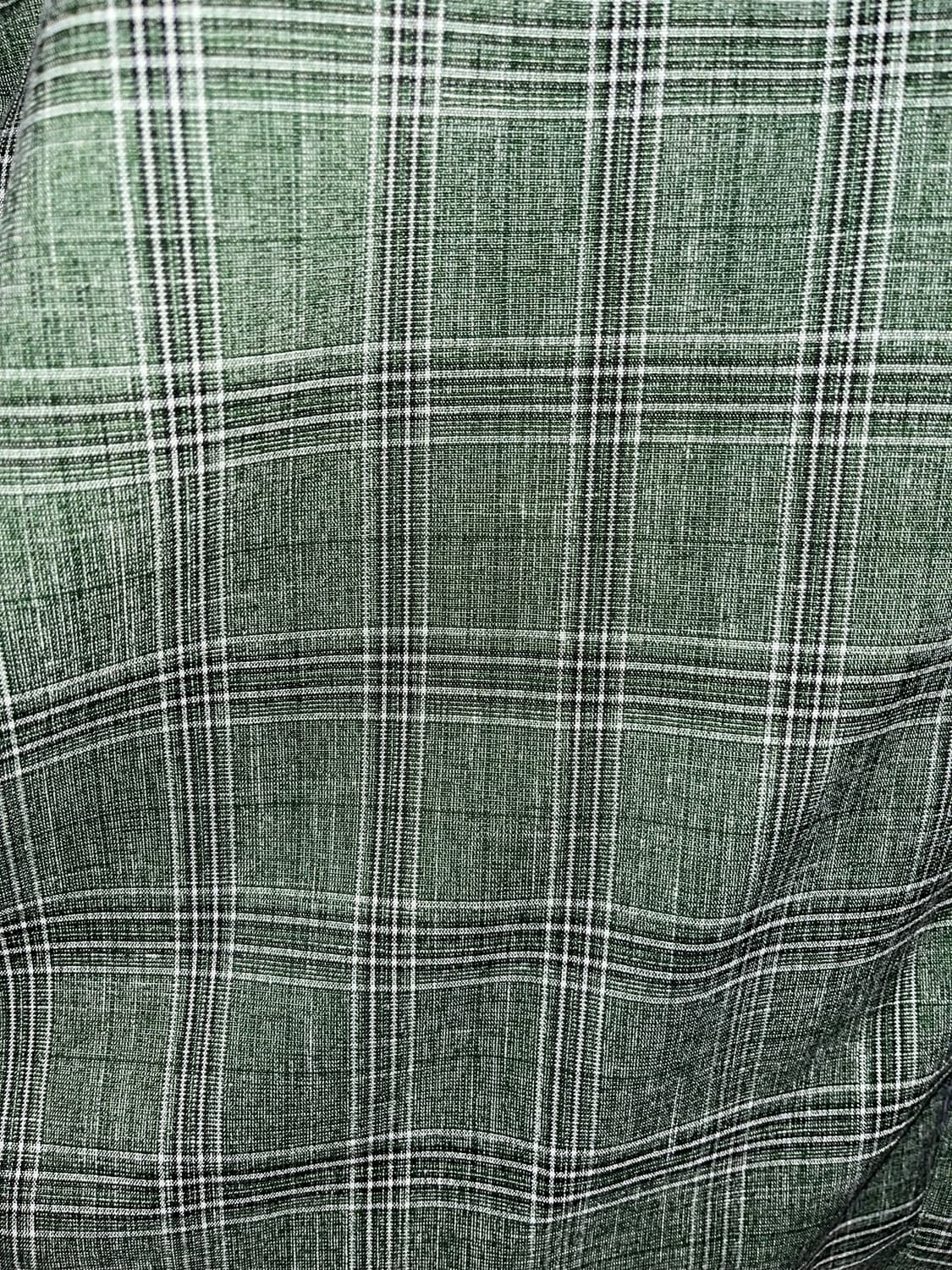 필루미네이트 리버스 포인트 체크 하프 셔츠 그린 상품이미지2