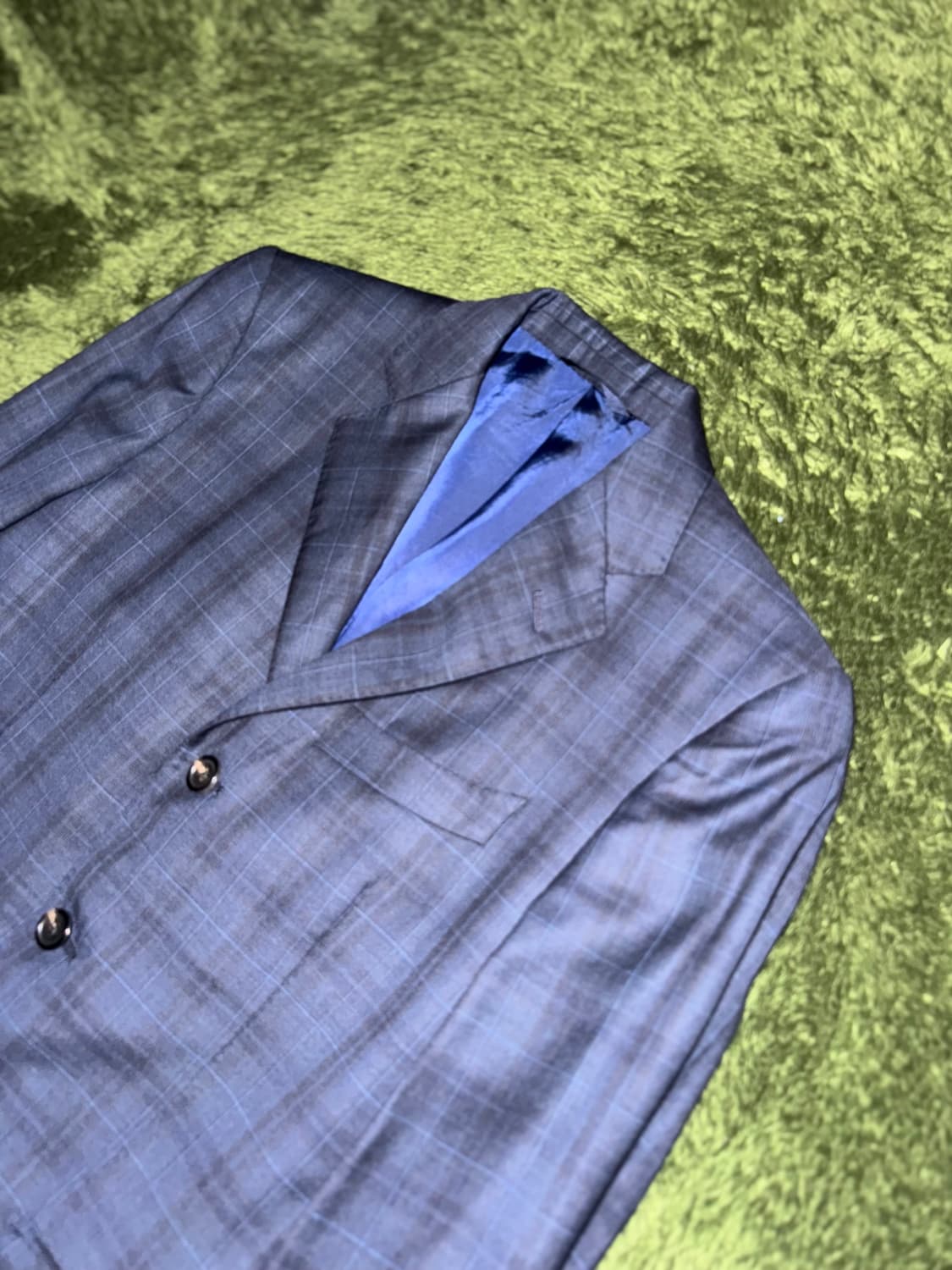 로로피아나 페브릭 재패니즈 테일러 메이드 체크 블레이저 자켓 상품이미지2