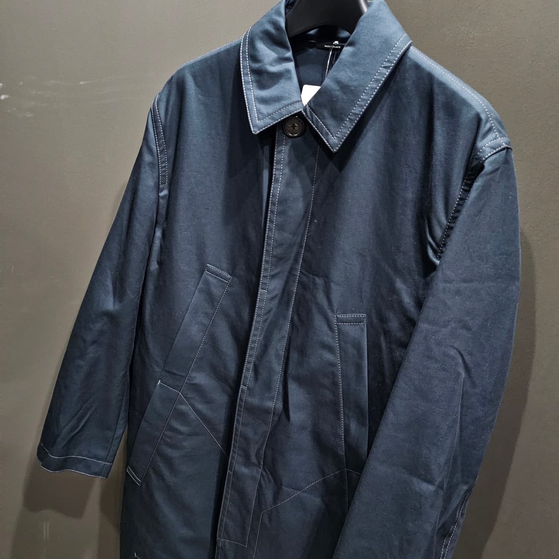 에르메스 헤비트윌 컬렉션 네이비 트렌치코트 상품이미지3