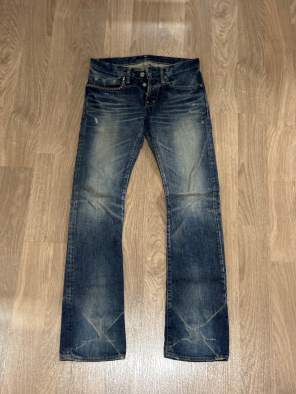 히스테릭글래머 스터드 워싱 데님 킨키진 상품이미지1