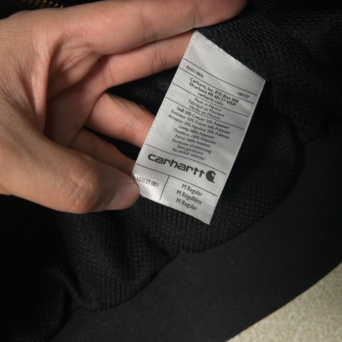 (M) 칼하트 써멀 차콜 후드집업 상품이미지7