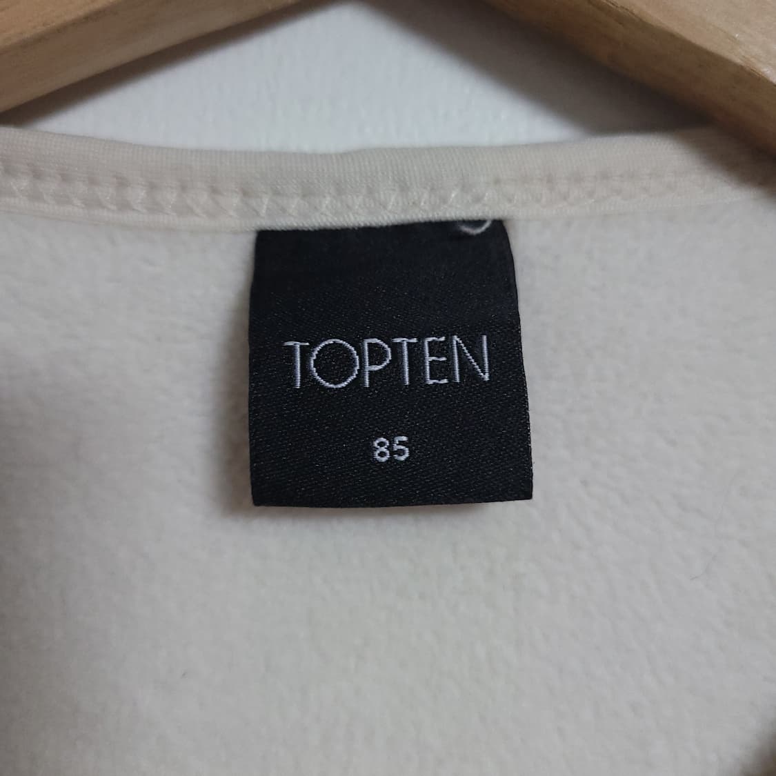 (85) TOPTEN 탑텐 아이보리 뽀글이 양털 자켓 가디건 상품이미지2