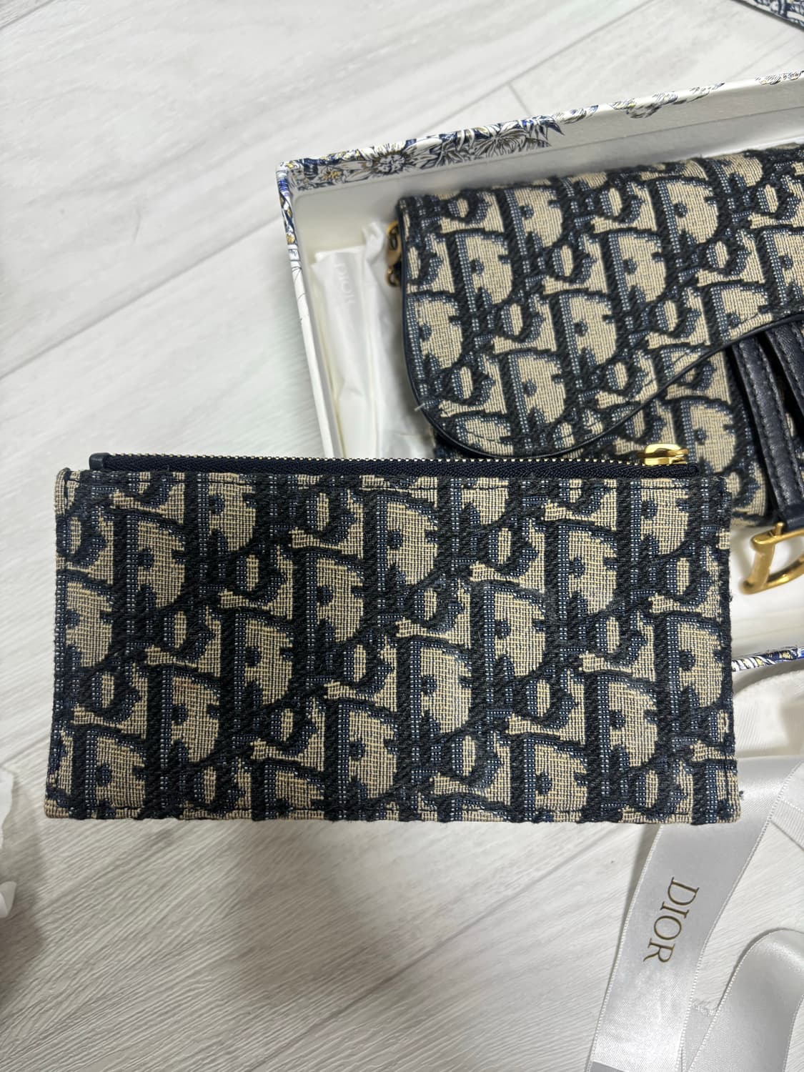 디올 오블리크 새들 체인 지갑 크로스백 상품이미지7