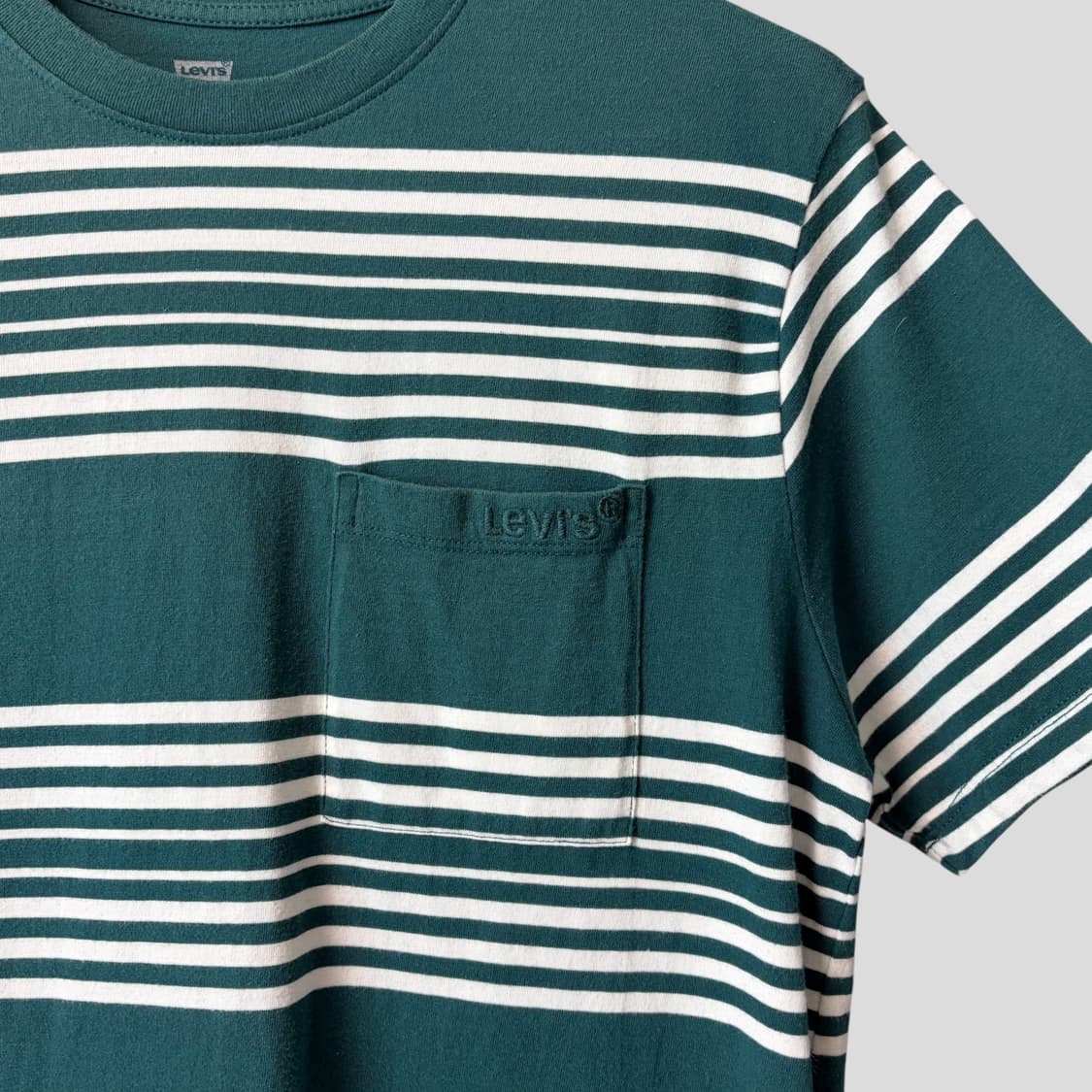 (S)Levis 리바이스 스트라이프 포켓 반팔티셔츠 상품이미지3