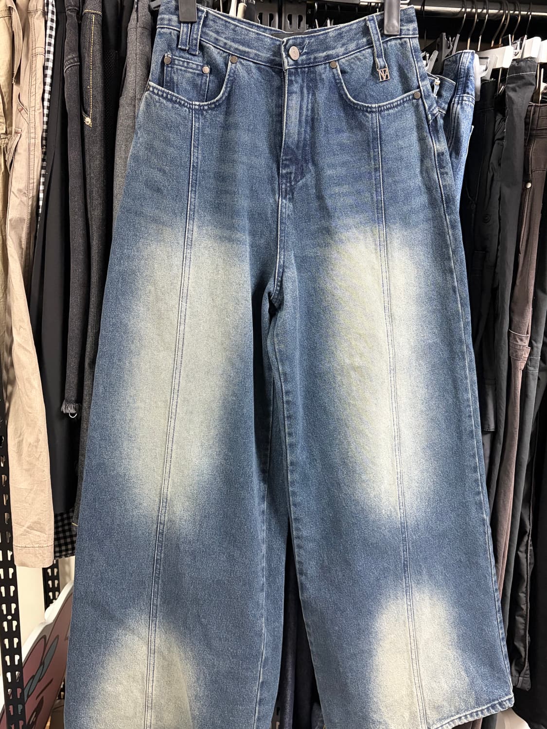 트리밍버드 Incision Denim Pants Dark Blue  상품이미지6