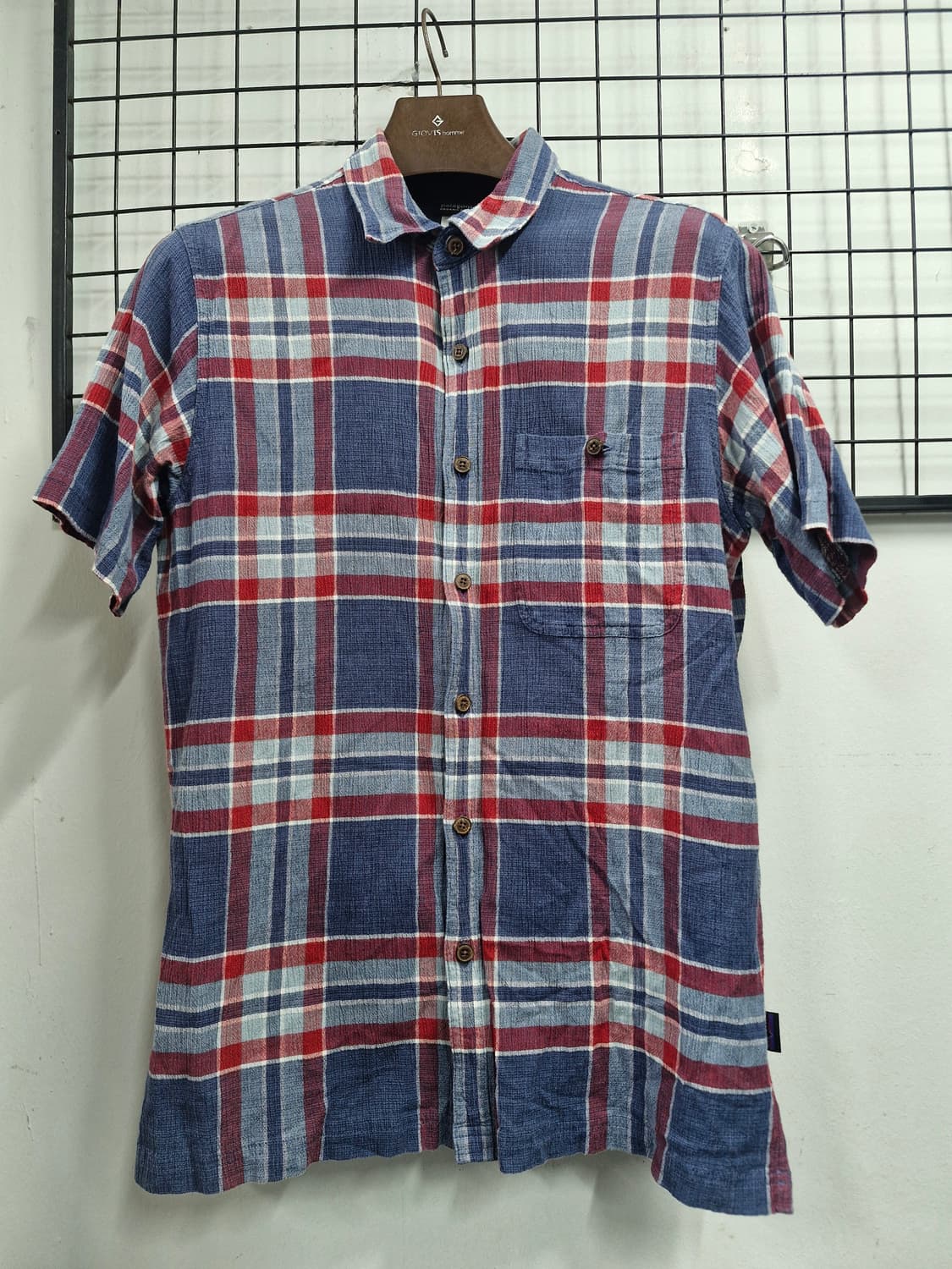 95M 파타고니아 체크 반팔 셔츠. 상품이미지1