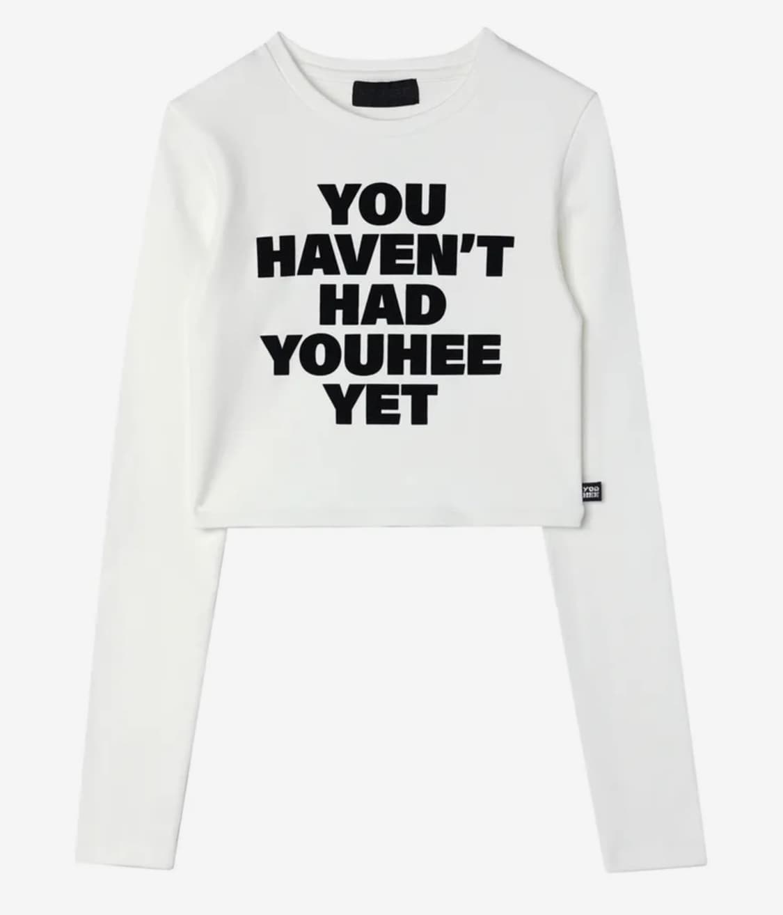 유희 레터링 롱슬리브 화이트 상품이미지2