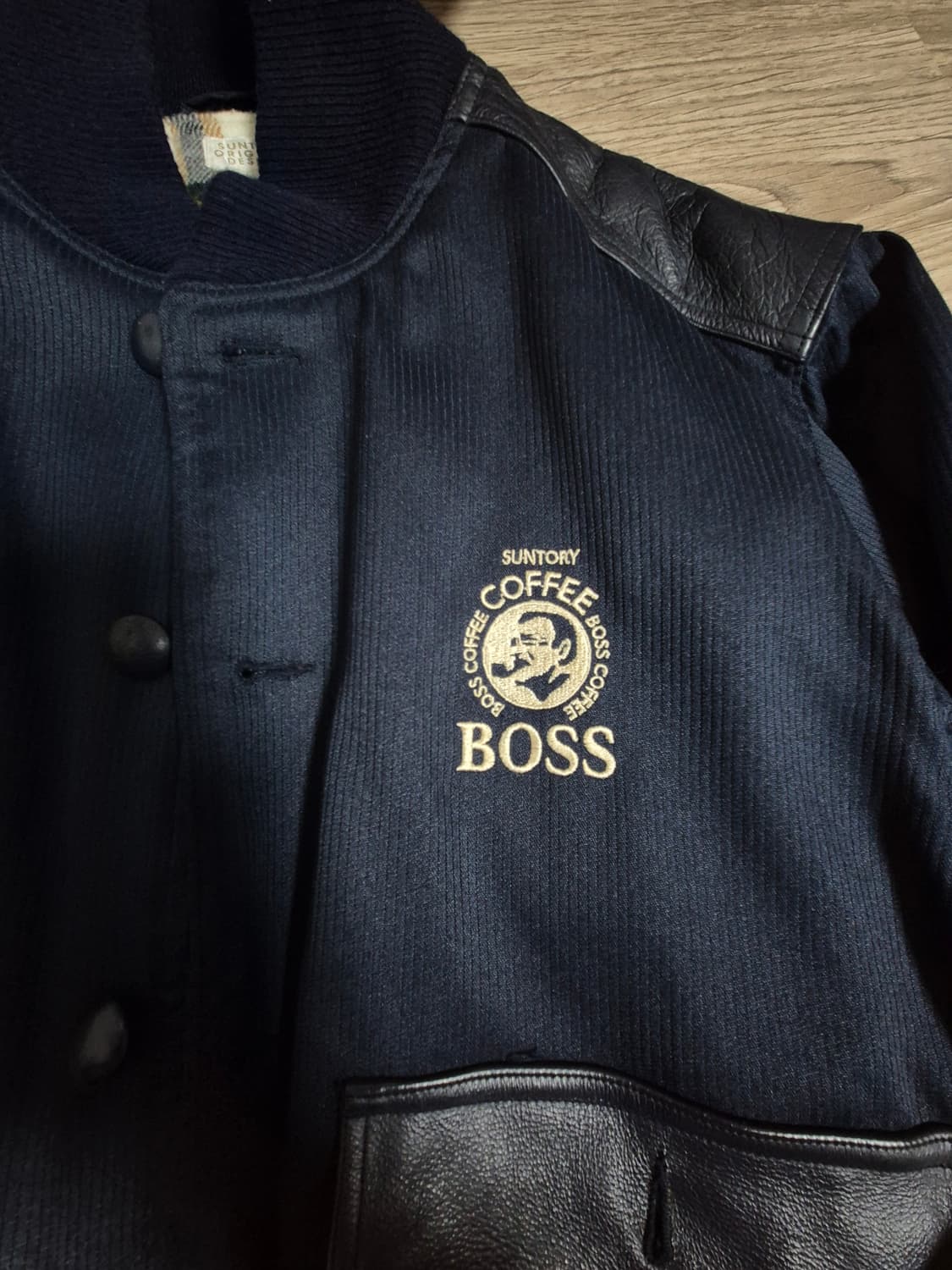 90's 산토리 보스 엘보패치 자켓 상품이미지3
