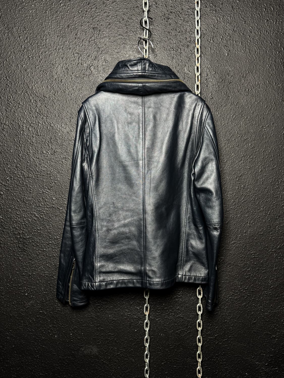 Katharine Hamnett - Hooded Leather Jacke 상품이미지9